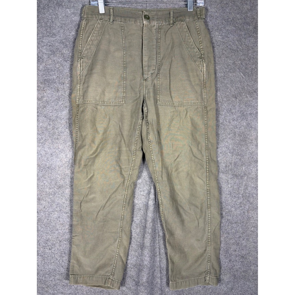 American Eagle Outfitters Women Olive Green Utility Cargo Pants Size 6 Short